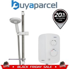 Triton AS2000SR Silent Running Thermostatic Power Shower White & Chrome Novel SR