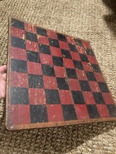Vintage Wood Antique Chess Board 