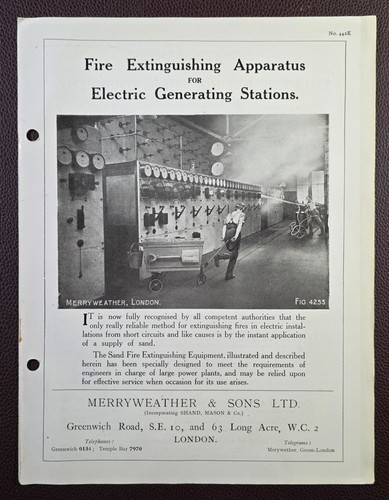 1929 merryweather fire - merryweather,
