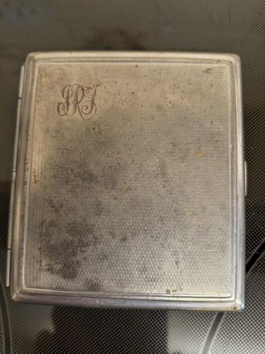 Vintage square silver plated - silver,