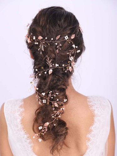 Bridal hair vine - hair, pearl