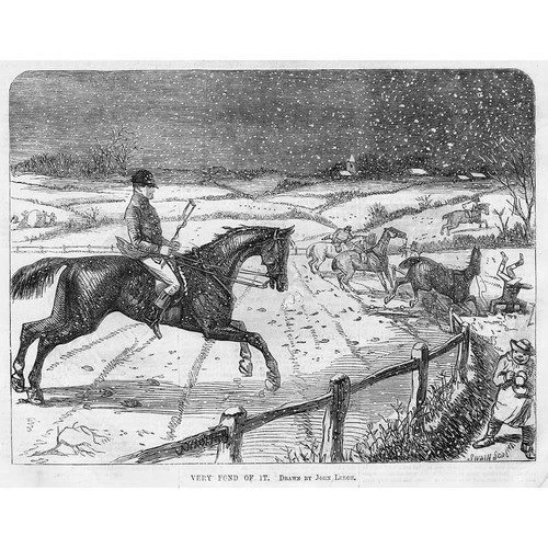 Victorian winter fox hunting - victorian,