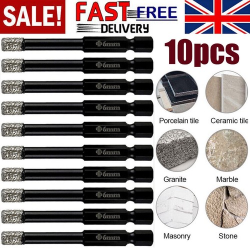 10x 6mm dry - diamond, bits