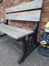 Rare Railway Bench.   Cast