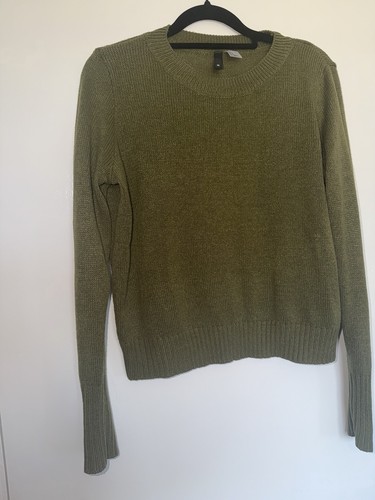 Khaki green knit jumper size - green,