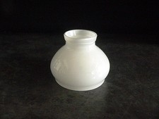 Small White Glass Cowl