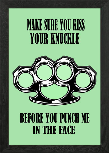 Quote knuckle duster - quote,