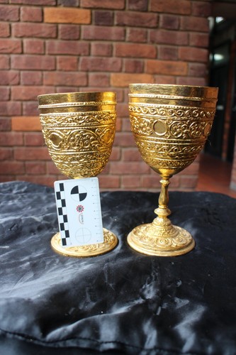 Set two silver plated wine - of,