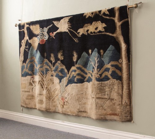 1920 chinese hand knotted wool - knotted,