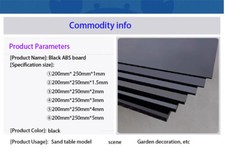 Black ABS Plastic Sheet Board