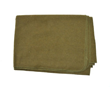 Military Khaki Wool Blanket US Style Olive 200x155 cm Bedding Outdoor Camping