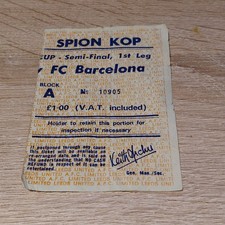 TICKET STUB-LEEDS UNITED V FC