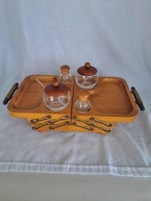Vintage KAROFF Mid-Century Fold Away BUFFET TRAY 1950's/1960's