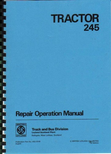 Leyland 245 tractor - tractor, workshop