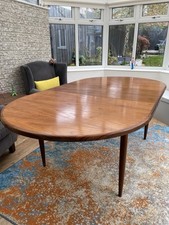 Retro teak Wood G plan fresco dining table Extendable Danish Style