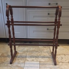 Vintage Mahogany Wood Towel