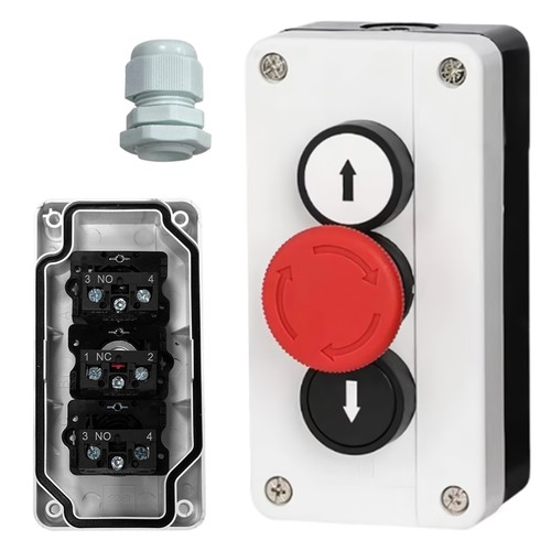 Push button station down - push,