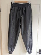 Bnwt Faux Leather Joggers Size