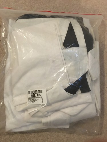 Itf black belt suit dobok - belt,