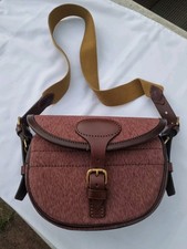 Vintage Leather & Thick Canvas Shooting Cartridges bag, High end Quality New...