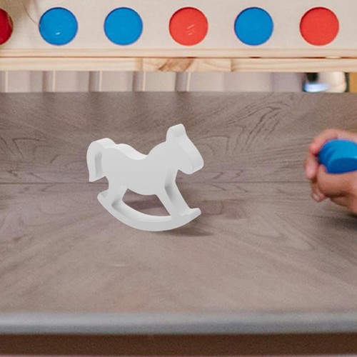 Wooden rocking horse - wooden, table
