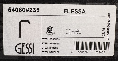 Gessi 54080 239 flessa single - 54080#239,