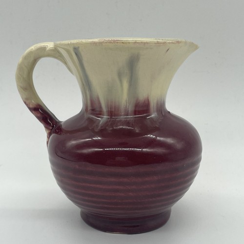Pottery jug drip glaze - jug,