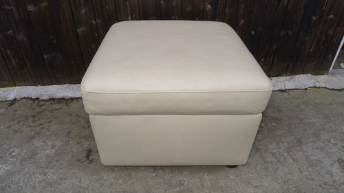 Ekornes leather footstool - , foot