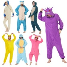 Adult Anime Pajamas Animal Kigurumi Cartoon Halloween Cosplay Costume WINTERGift