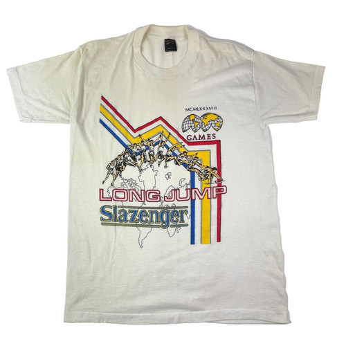 Vintage 80s slazenger mens - vintage, t
