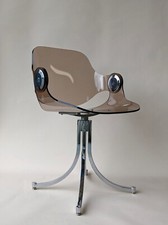 Mid Century Smoked Lucite