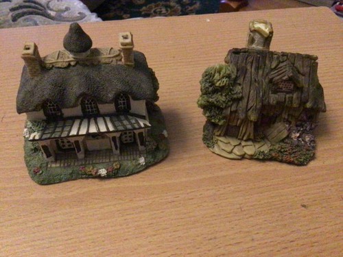 Two miniature cottages used - miniature,