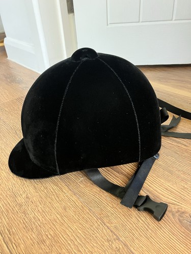Horse riding helmet black - horse,