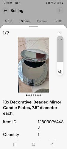 Small mirror plates - small,
