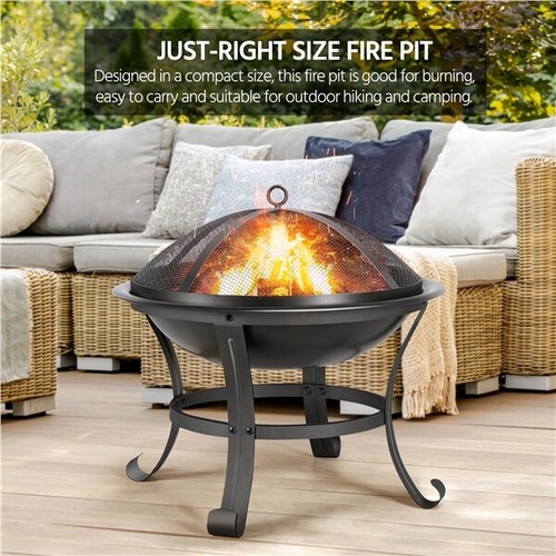 Outdoor fire pit round - pit, steel