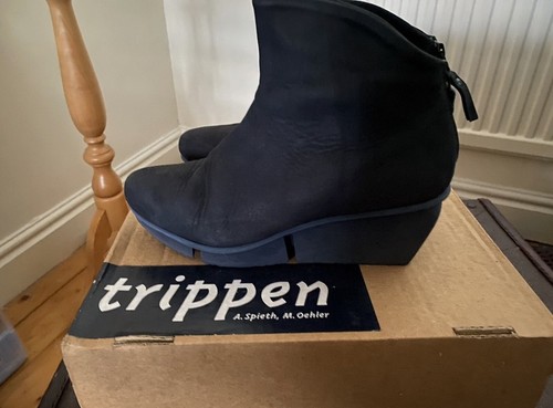 Trippen zinc blue - blue, leather