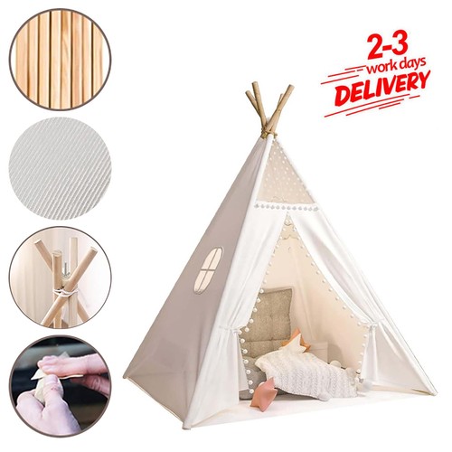 120cm large canvas kids teepee - 120cm,