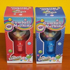 Mini Gumball Machine Bubble Gum Dispenser 120g Red Blue Retro Sweet Toy Packs
