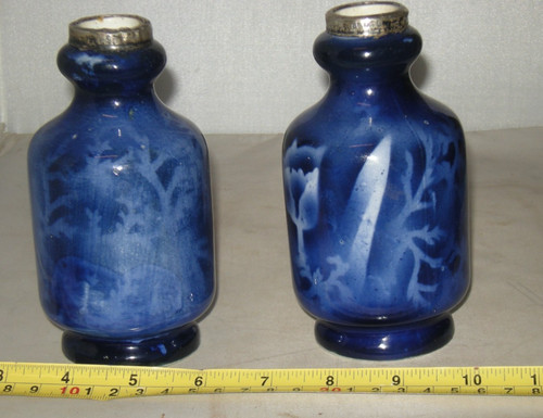 Antique pair silver rimmed - of,