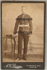 CABINET CARD ROYAL BERKSHIRE REGIMENT IRELAND DUBLIN BROWNE MILITARY PHOTO