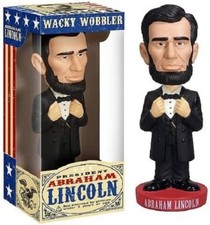 FUNKO POP ABRAHAM LINCOLN PRESIDENT WACKY WOBBLER BOBBLE HEAD *2009 LTD EDITION*