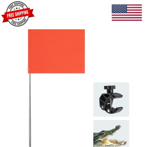 Orange boat flag with - orange,