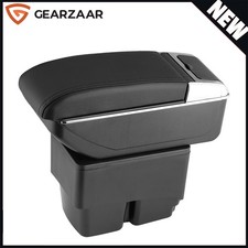 Armrest Centre Console Storage Box Compatible with Ford Fiesta Mk7 2009-2017