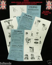 PRIMUS STOVE LEAFLETS KEROSENE
