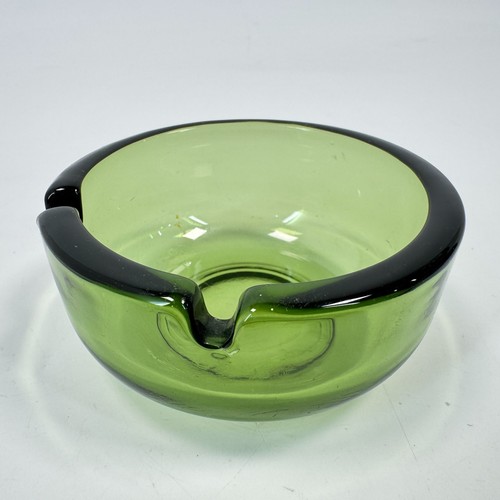 Vintage mcm green thick - vintage, glass