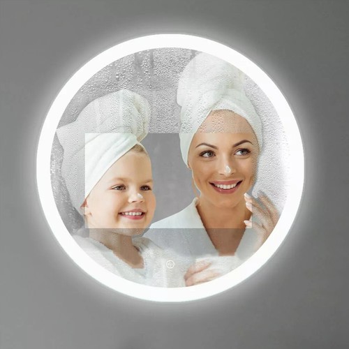 Round led bathroom mirror - led,