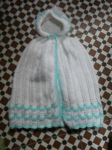 Vintage hand knitted hooded - hand,