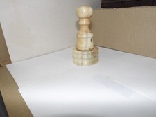 Hand made wooden palm gavel and a block in yew