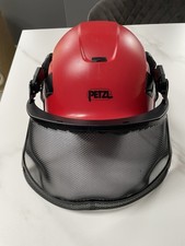 Petzl Vertex Vent Chainsaw Helmet Red with visor and ear protection 