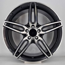 18" x 8  black alloy wheels
